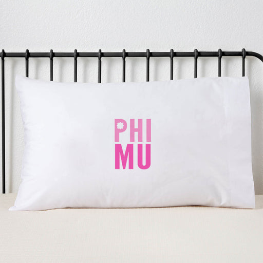 Phi Mu Sorority Pillowcase