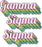 Gamma Sigma Sigma Greek Stacked Sticker