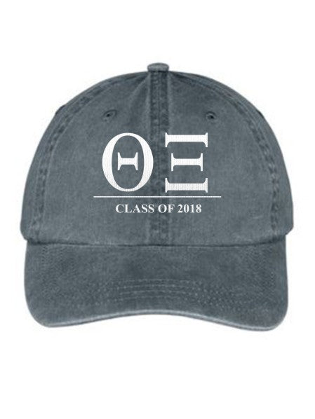 Theta Xi Embroidered Hat with Custom Text