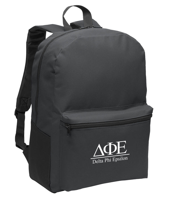 Delta Phi Epsilon Collegiate Embroidered Backpack