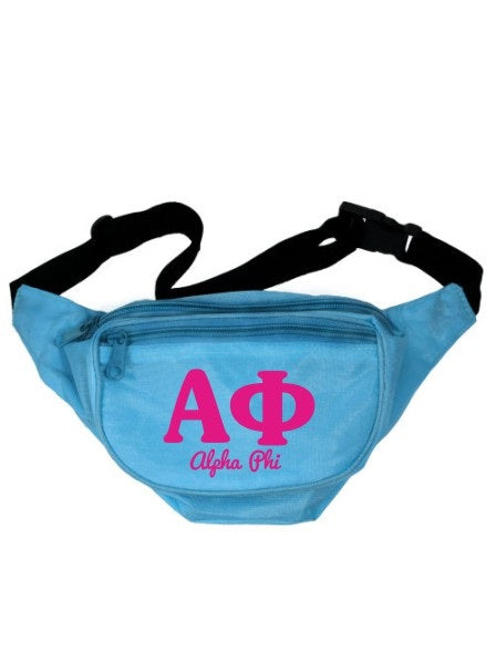 Alpha Phi Letters Layered Fanny Pack