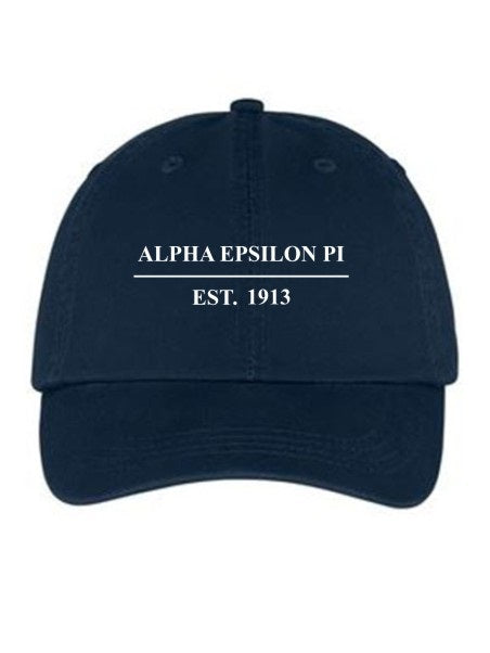 Alpha Epsilon Pi Line Year Embroidered Hat