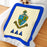 Delta Delta Delta Sherpa Lap Blanket Sherpa 50