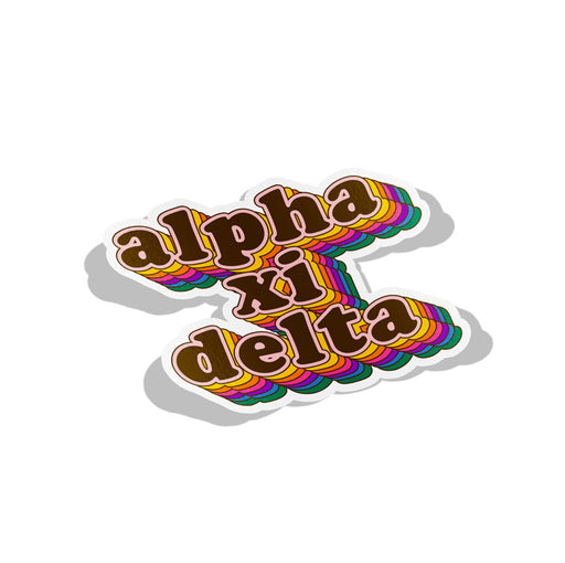 Alpha Xi Delta Retro Sorority Decal