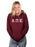 Alpha Omega Epsilon Unisex Hooded Sweatshirt with Sewn-On Letters