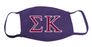 Sigma Kappa Face Mask With Big Greek Letters