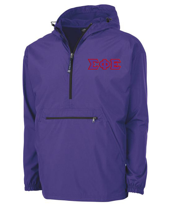 Sigma Phi Epsilon Embroidered Pack and Go Pullover