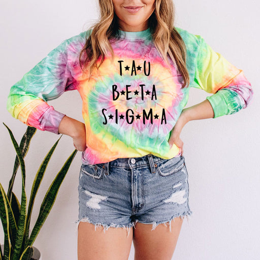 Tau Beta Sigma Tie-Dye Longsleeve Crewneck T-Shirt