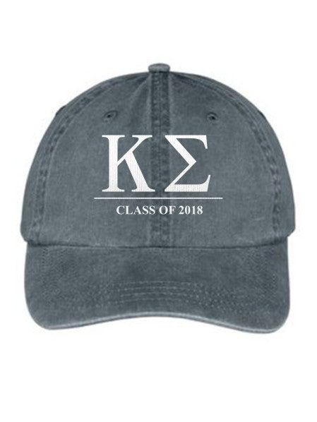 Delta Kappa Epsilon Embroidered Hat with Custom Text