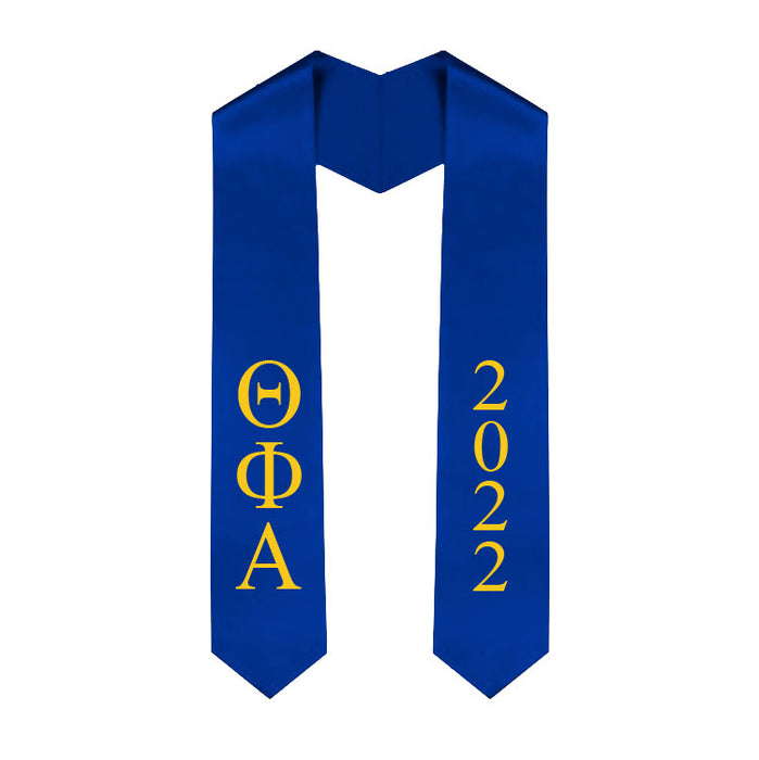 Theta Phi Alpha Vertical Grad Stole with Letters & Year