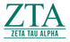Zeta Tau Alpha Custom Greek Letter Sticker - 2.5