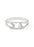 Sigma Alpha Sterling Silver Ring with Lab Created Clear Diamond