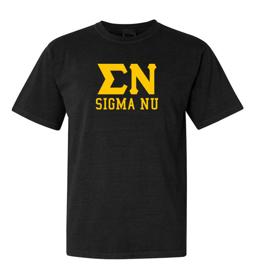 Sigma Nu Custom Comfort Colors Greek T-Shirt