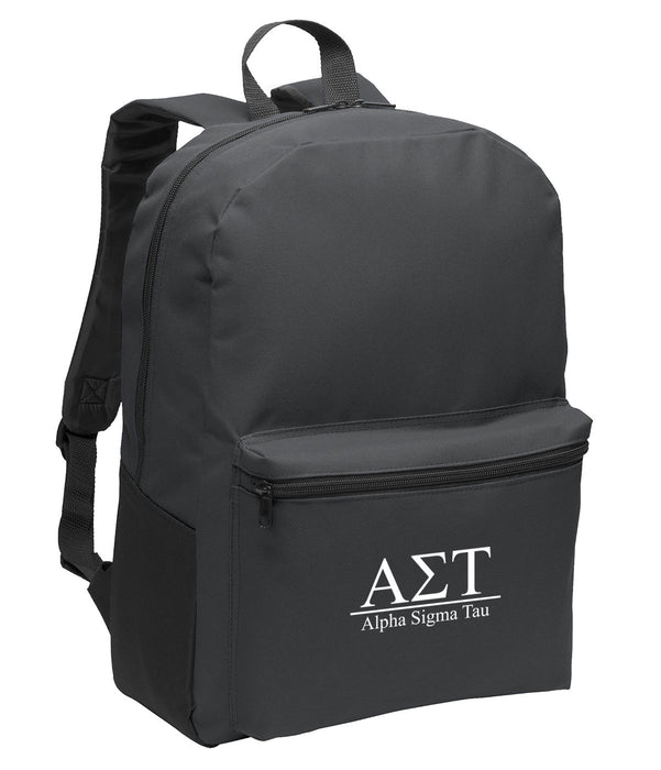 Alpha Sigma Tau Collegiate Embroidered Backpack