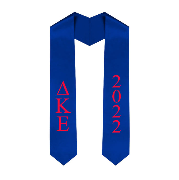 Delta Kappa Epsilon Vertical Grad Stole with Letters & Year
