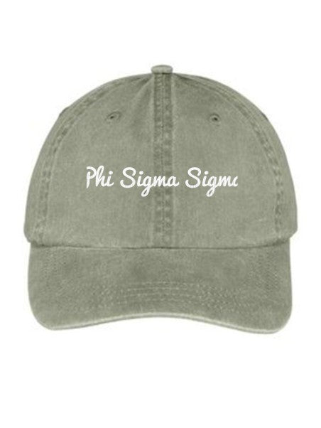 Phi Sigma Sigma Nickname Embroidered Hat