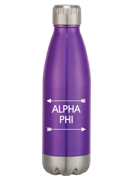 Alpha Phi Arrows Top Bottom Swig Bottle