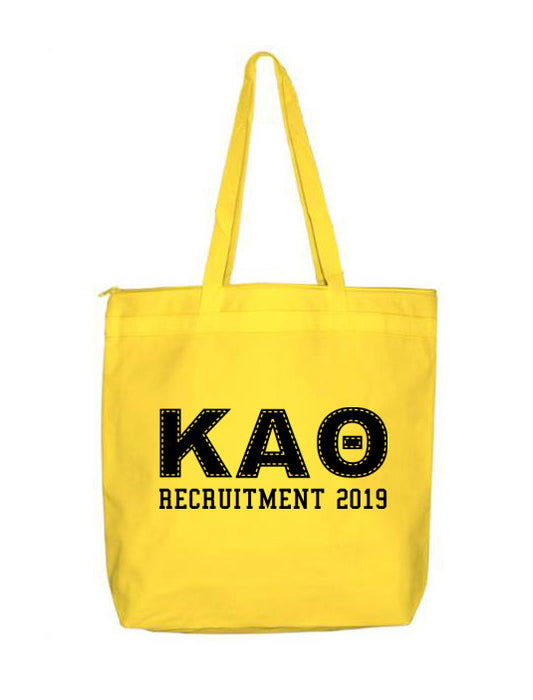 Kappa Alpha Theta Collegiate Letters Event Tote Bag