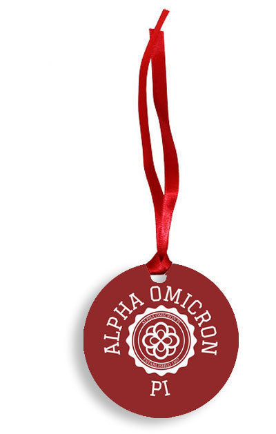 Alpha Omicron Pi Crest Ornament