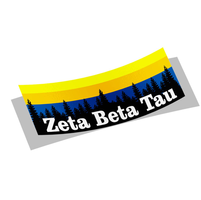 Zeta Beta Tau Mountains Decal