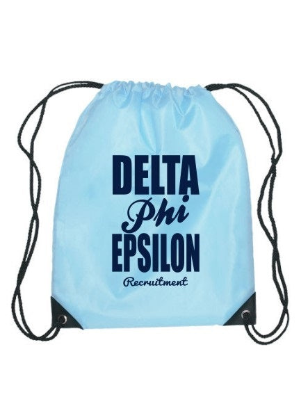 Delta Phi Epsilon Cursive Impact Sports Bag