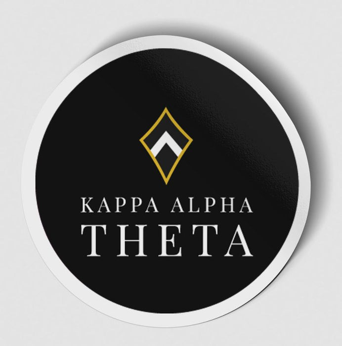 Kappa Alpha Theta Logo Circle Sticker