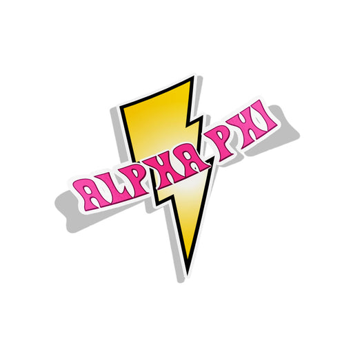 Alpha Phi Lightning Sorority Decal