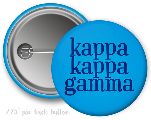 Kappa Kappa Gamma Simple Text Button