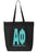 Alpha Phi Impact Letters Zippered Poly Tote