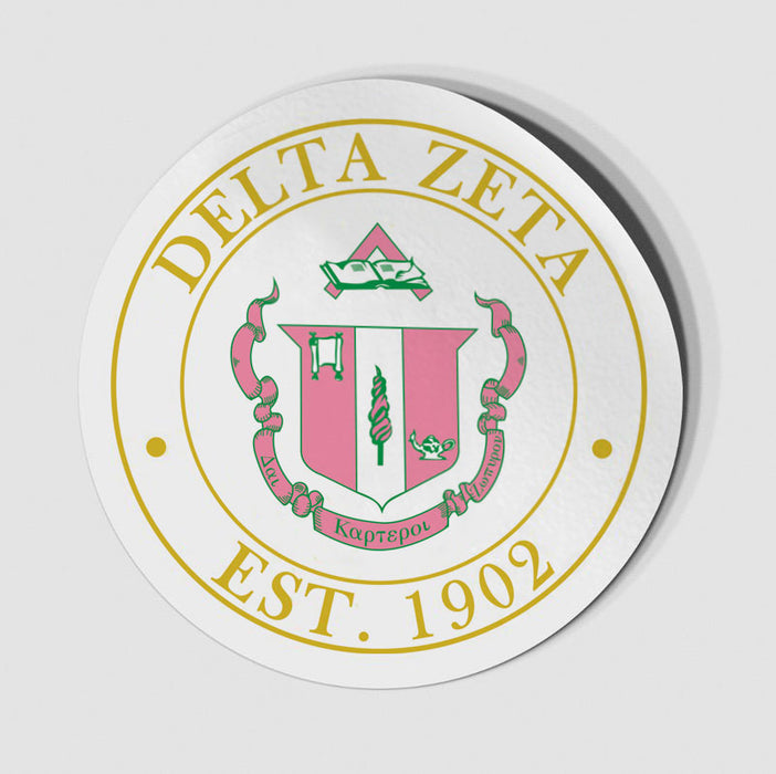 Delta Zeta Circle Crest Decal