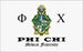 Phi Chi Fraternity Flag Sticker