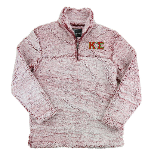 Kappa Sigma Embroidered Sherpa Quarter Zip Pullover