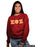 Sigma Psi Zeta Classic Colors Sewn-On Letter Crewneck