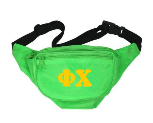 Phi Chi Fanny Pack Letters Layered Fanny Pack