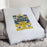 Delta Upsilon Color Crest Afghan Blanket Throw