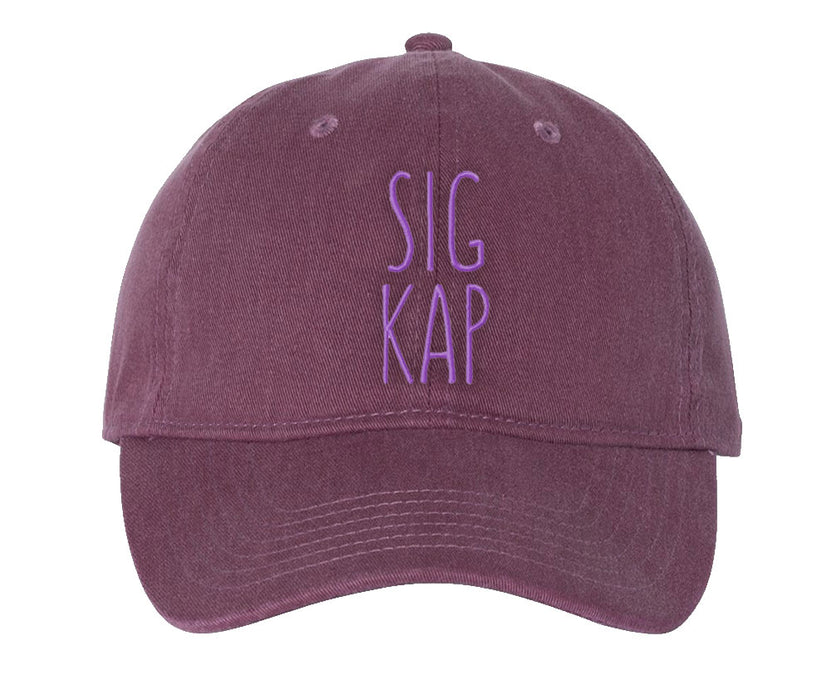 Sigma Kappa Comfort Colors Nickname Hat