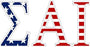 Sigma Alpha Iota American Flag Letter Sticker - 2.5