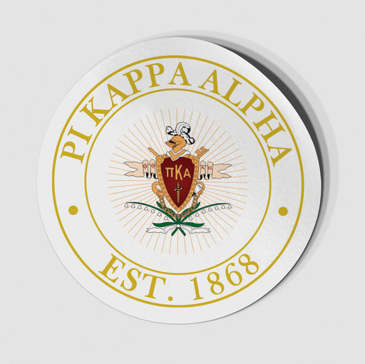 Pi Kappa Alpha Circle Crest Decal