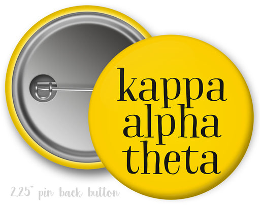 Kappa Alpha Theta Simple Text Button