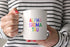 Alpha Sigma Tau Coffee Mug with Rainbows - 15 oz