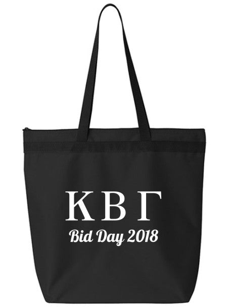 Kappa Beta Gamma Roman Letters Event Tote Bag