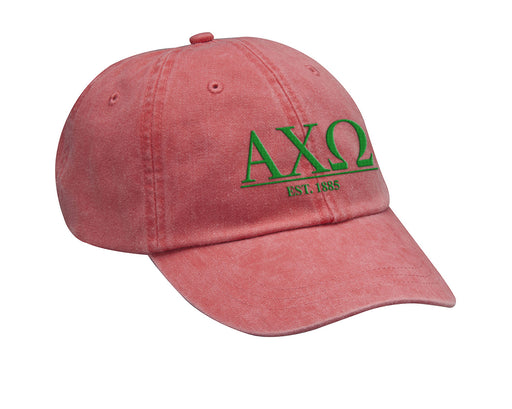 Alpha Chi Omega Letters Year Embroidered Hat