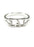 Sigma Alpha Iota Sterling Silver Ring with Lab Created Clear Diamond