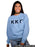 Kappa Kappa Gamma Classic Colors Sewn-On Letter Crewneck