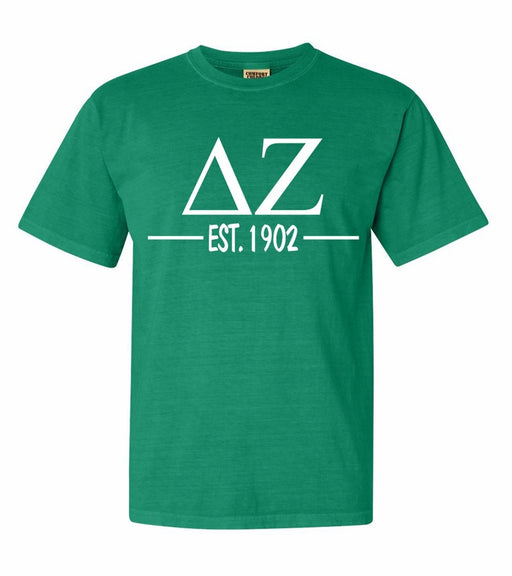 Delta Zeta Comfort Colors Established Sorority T-Shirt