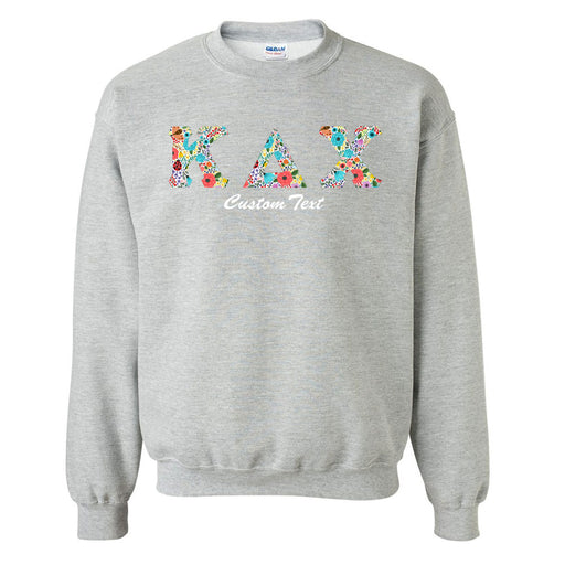 Crewneck Letters Sweatshirt with Custom Embroidery