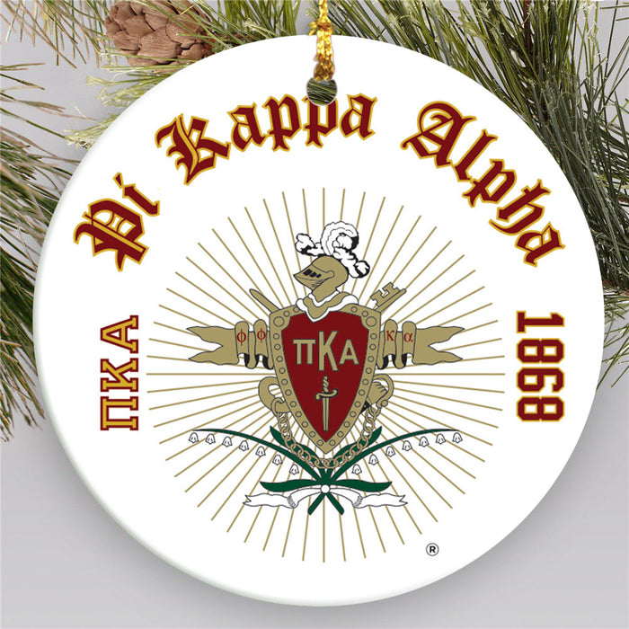 Pi Kappa Alpha.jpg Round Crest Ornament