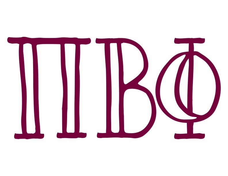 Pi Beta Phi Inline Greek Letter Sticker - 2.5