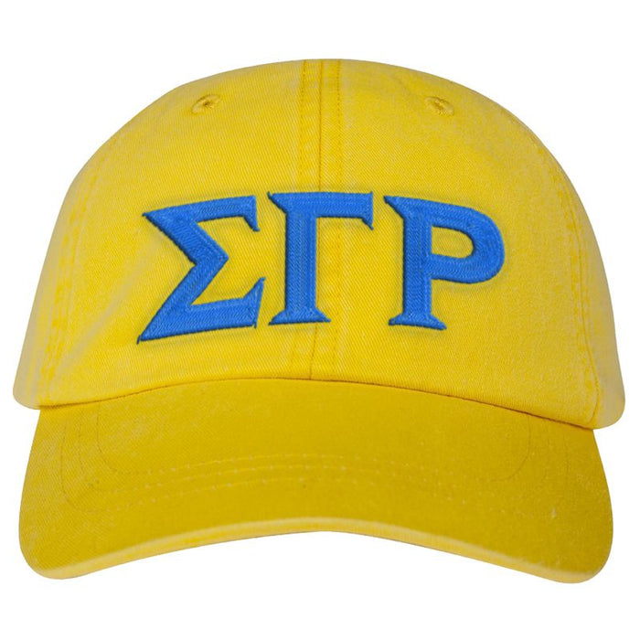 Sigma Gamma Rho Greek Letter Embroidered Hat