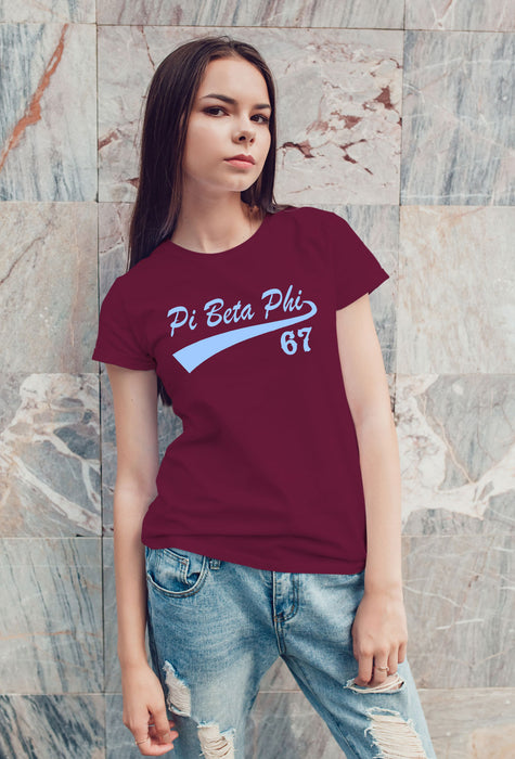 Pi Beta Phi Sporty Tail T-Shirt